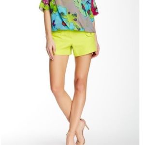 Trina Turk Limeade Ricardo Shorts Size 2
